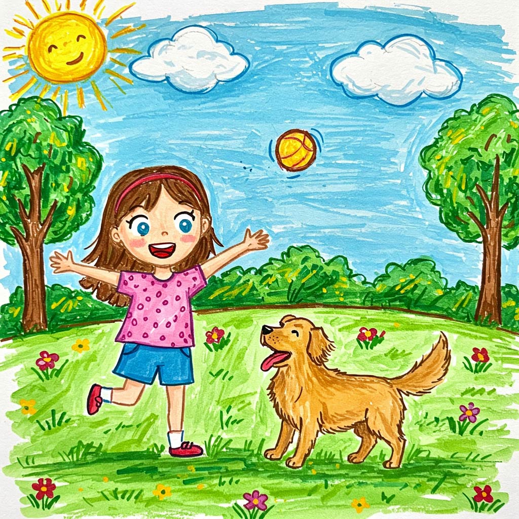 spotting-sunshine-talking-about-one-happy-thing-from-my-day-kid-drawing-happy-thing